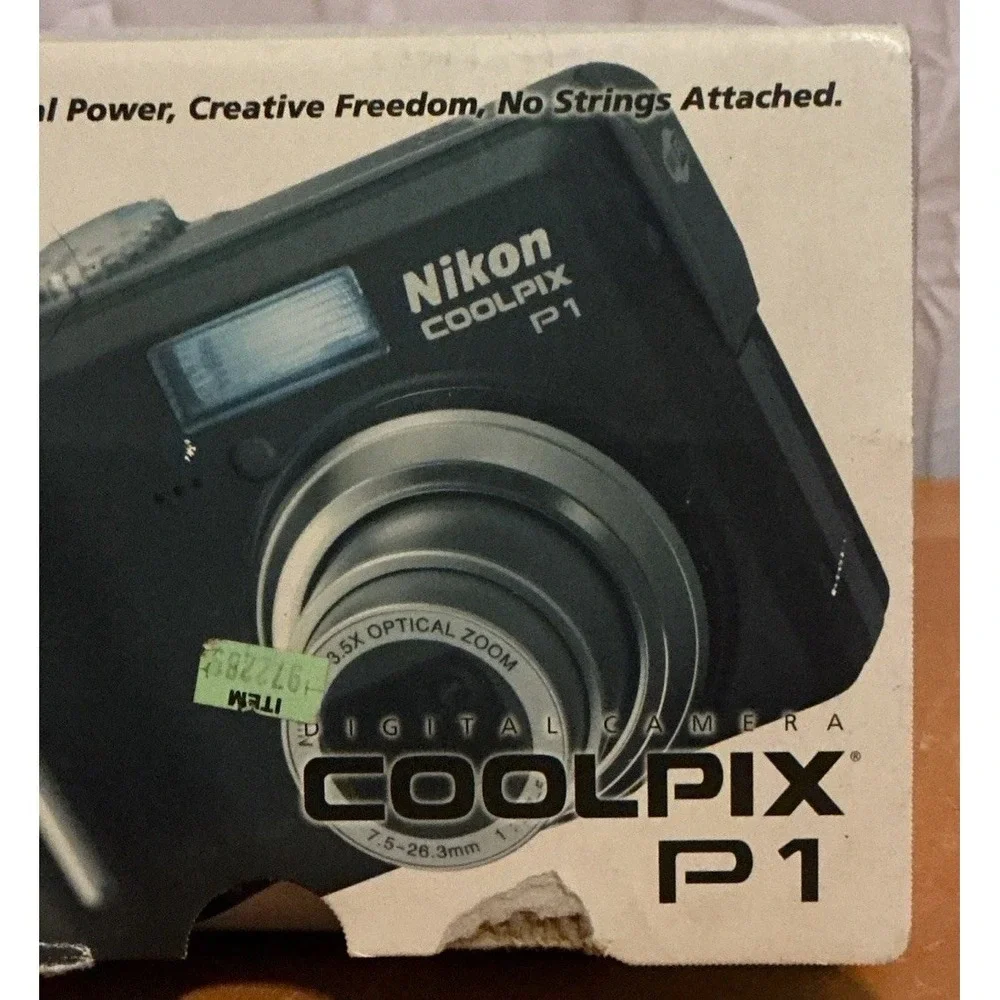 Nikon Coolpix P1 8MP Digital Camera Black 8.0 megpixels, 3.5x Zoom Lens Error